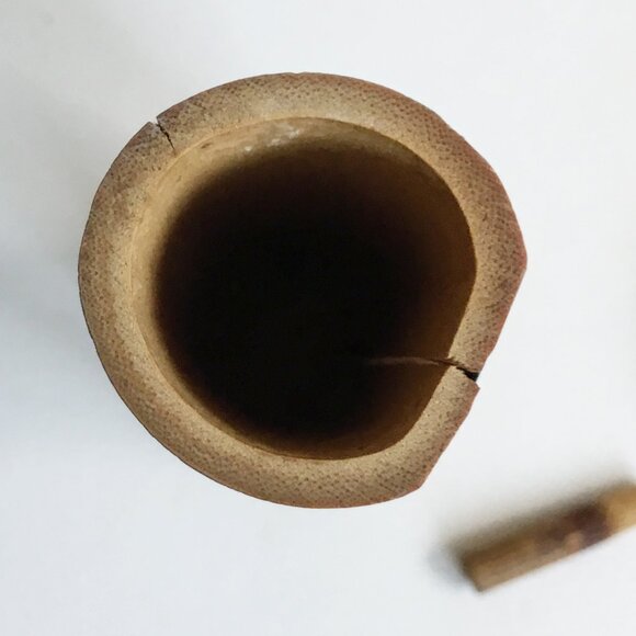 Japanese Wooden & Bamboo Loose Leaf Tea Caddies Canisters Stash Jars Set of 2 - Picture 6 of 9